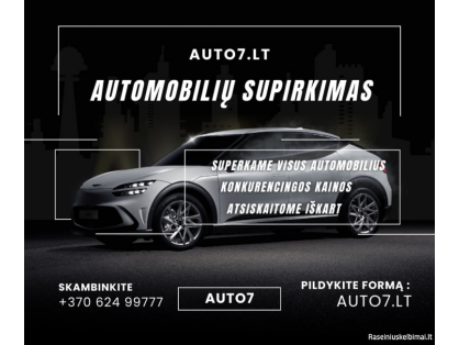  Automobilių supirkimas visoje Lietuvoje