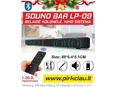  Sound Bar LP-09 Bluetooth belaidė kolonėlė