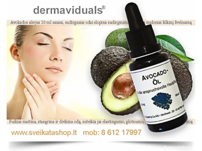  Avokados aliejus su DMS KOKO Dermaviduals®