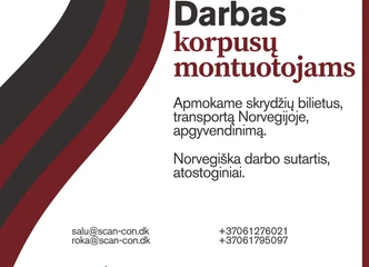 Peržiūrėti skelbimą - Darbas laivų korpusų montuotojams Norvegijoje